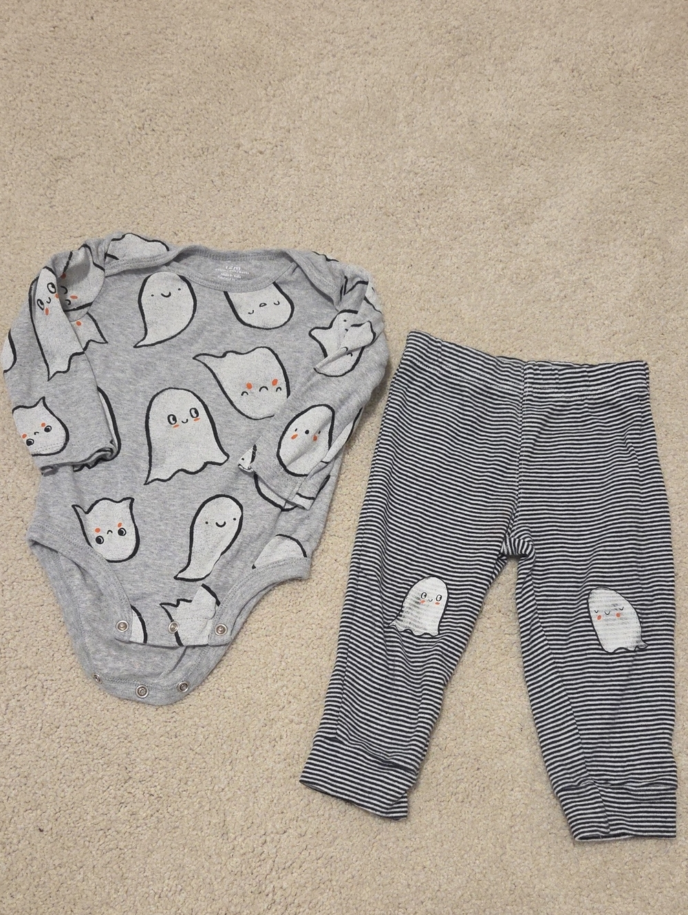 Carter's Baby Halloween Ghost Print Set 12 Months